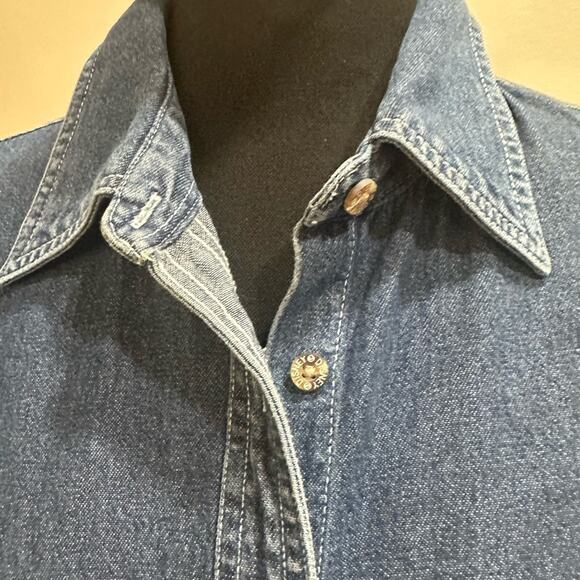 Vintage Disney Winter Jean Dress Winnie the Pooh Medium - Picture 4 of 9